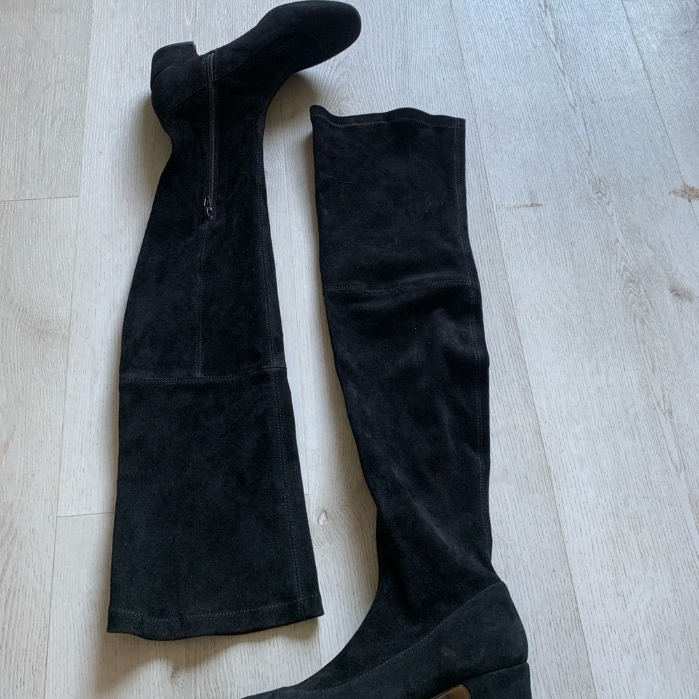 Ted Baker Ayannah Over The Knee Stretch Suede Boots